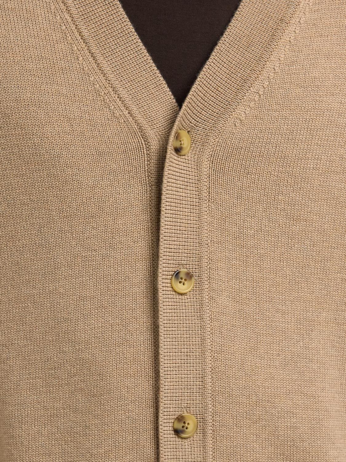 SLHTRAY LS MERINO CHUNKY V-NECK CAR