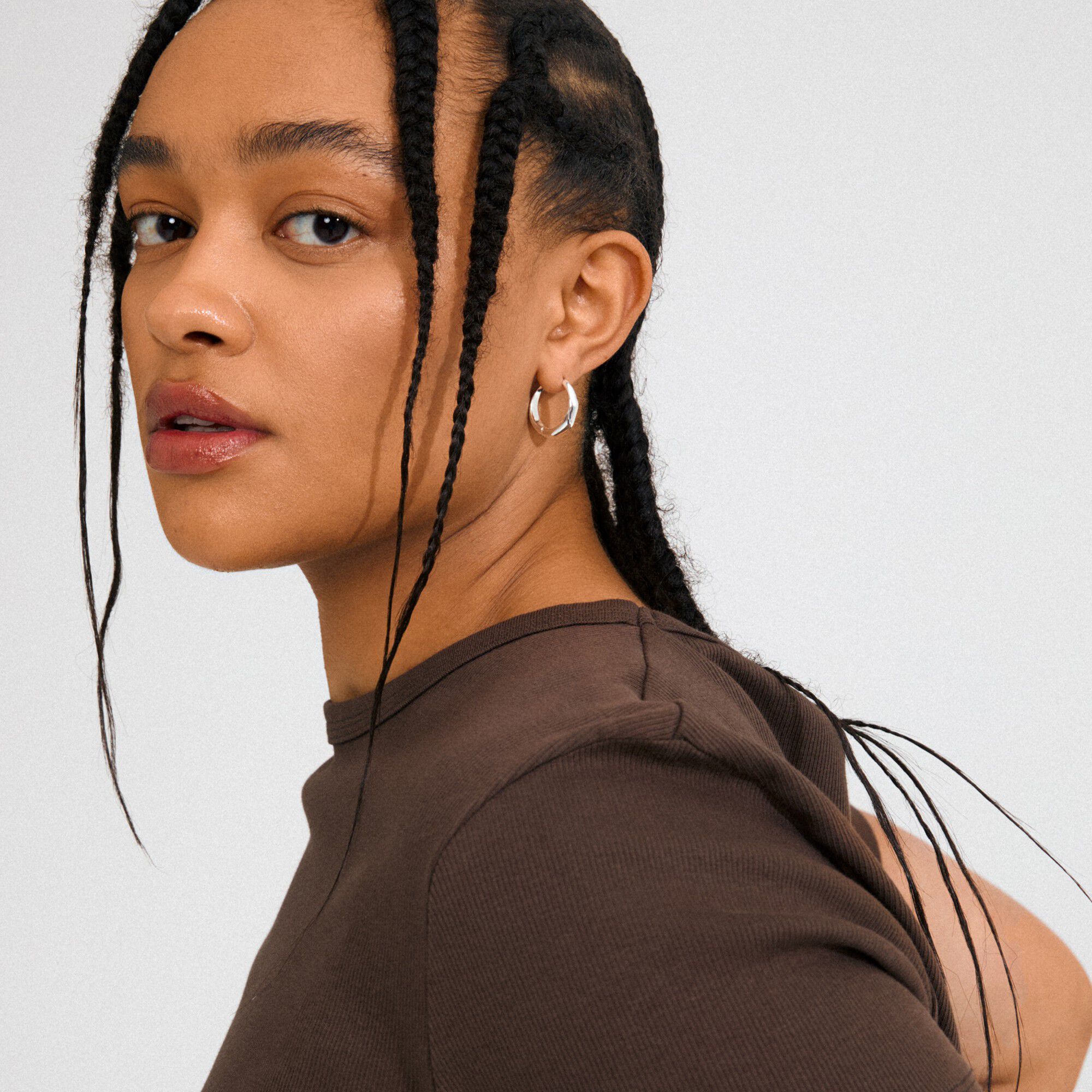 HARRISON hoops silver-plated