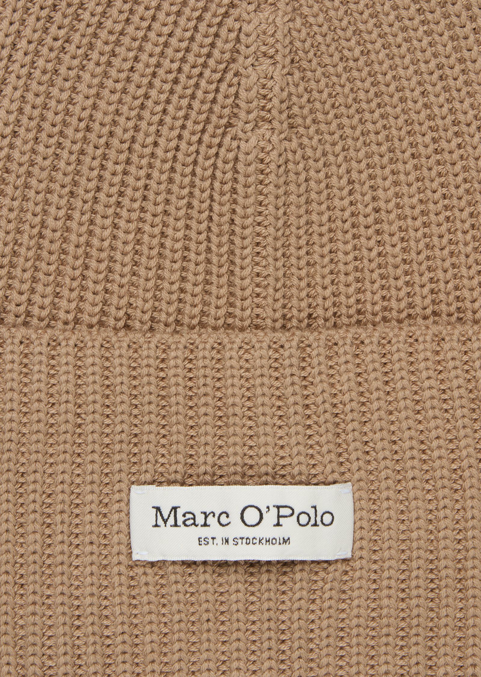 Beanie, knitted, with fold-up