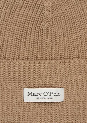 Beanie, knitted, with fold-up