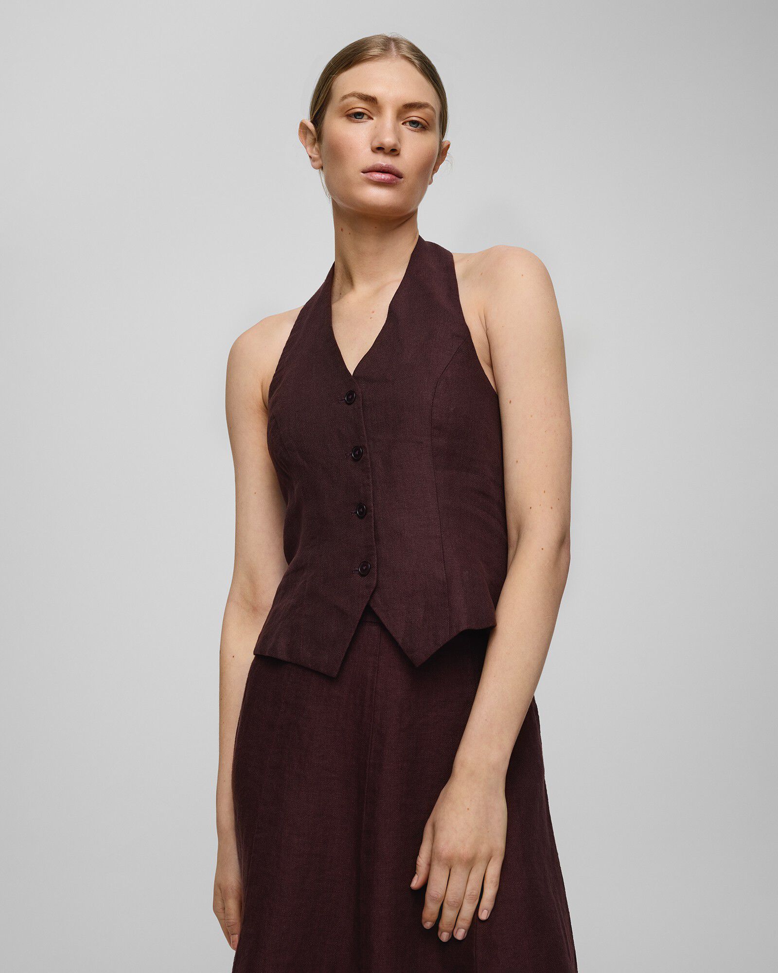 MSCHNaira Claritta Halterneck Waistcoat