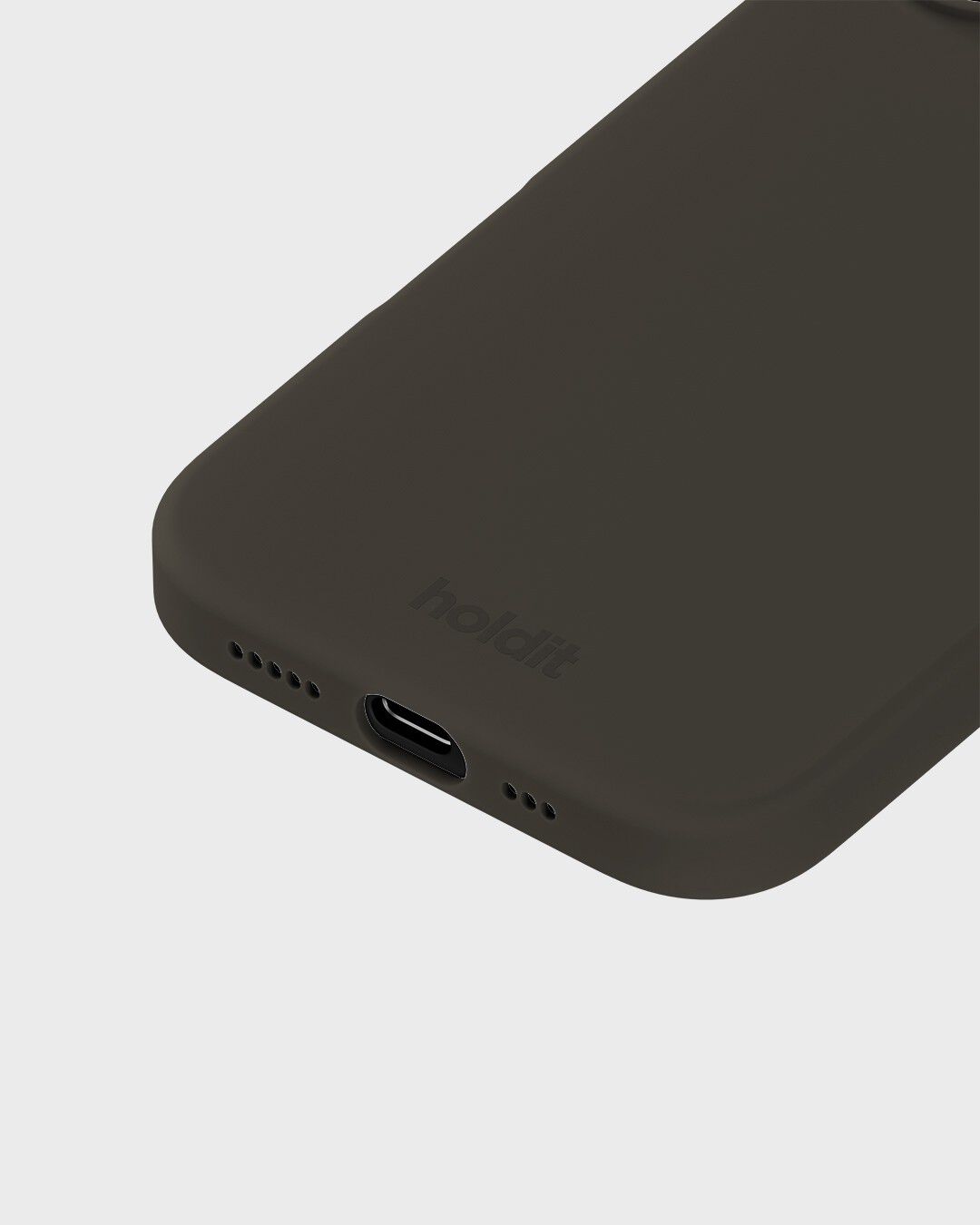 Silicone Case iPhone 16 Charcoal