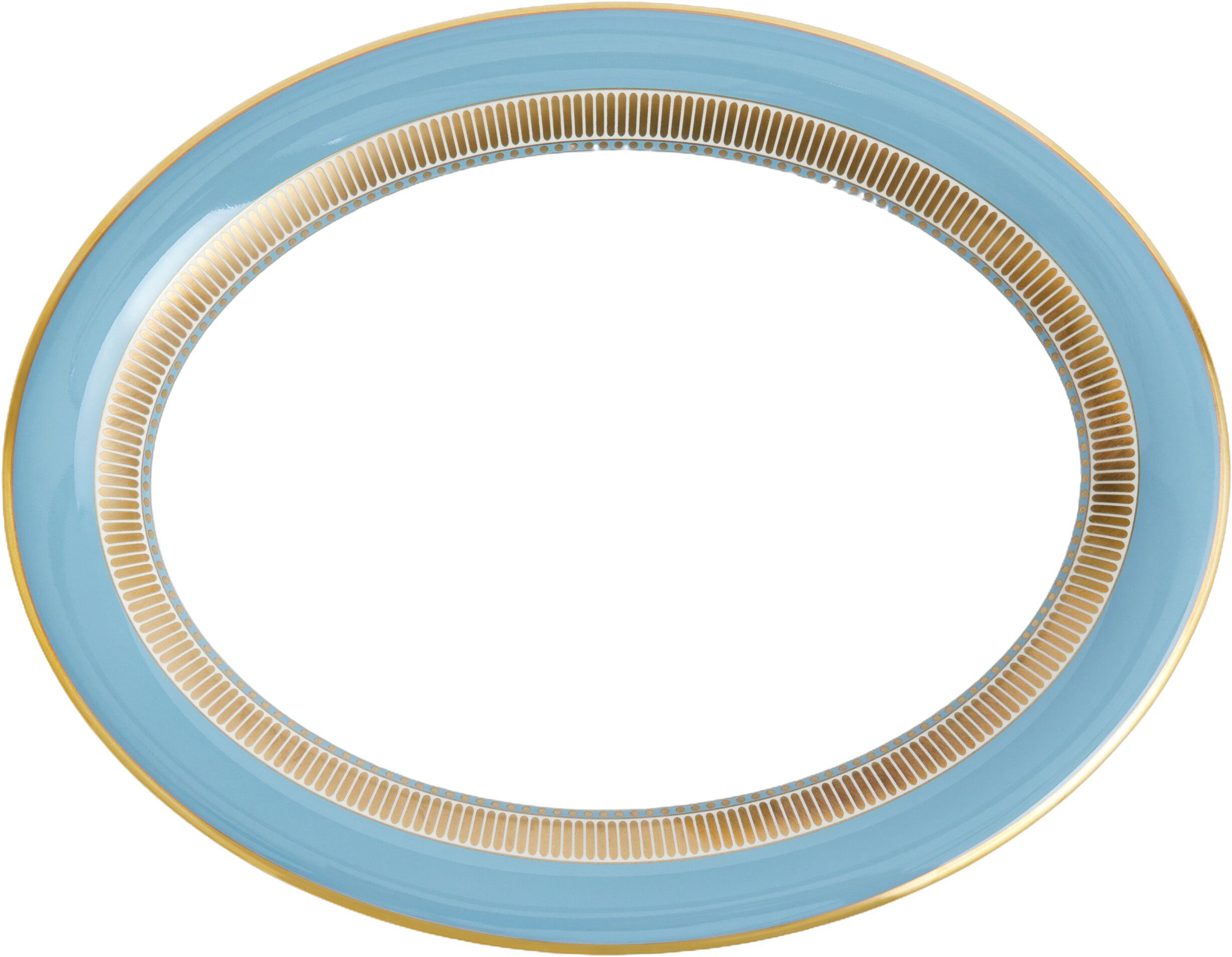 HELIABL Open Oval Dish 25cm 9. 8in BLU