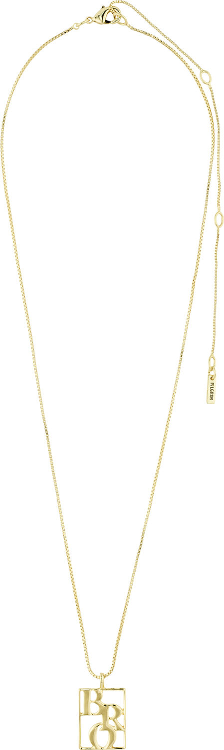 LOVE TAG, recycled BRO necklace gold-plated