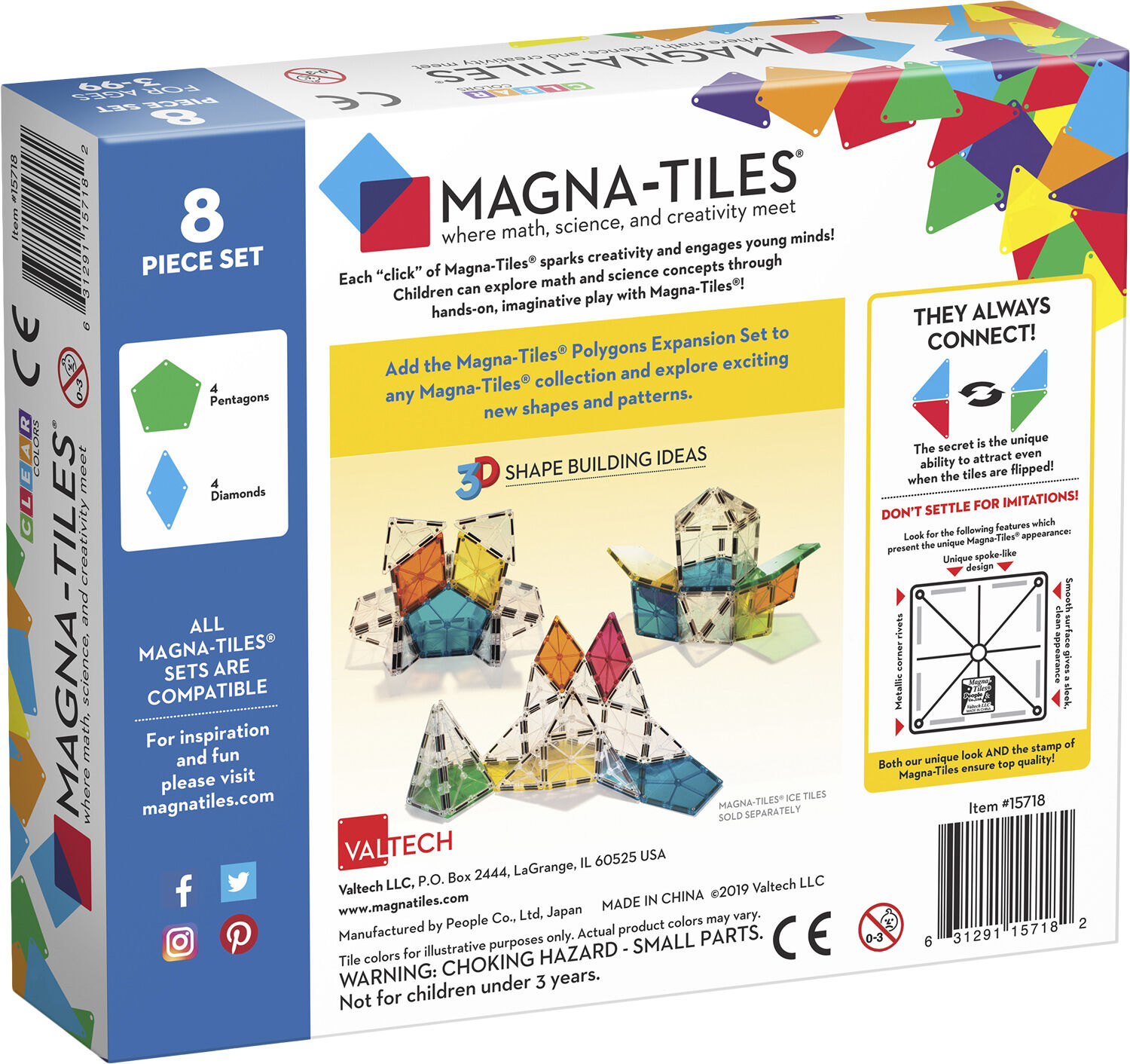 Magna-Tiles Poygons 8pcs