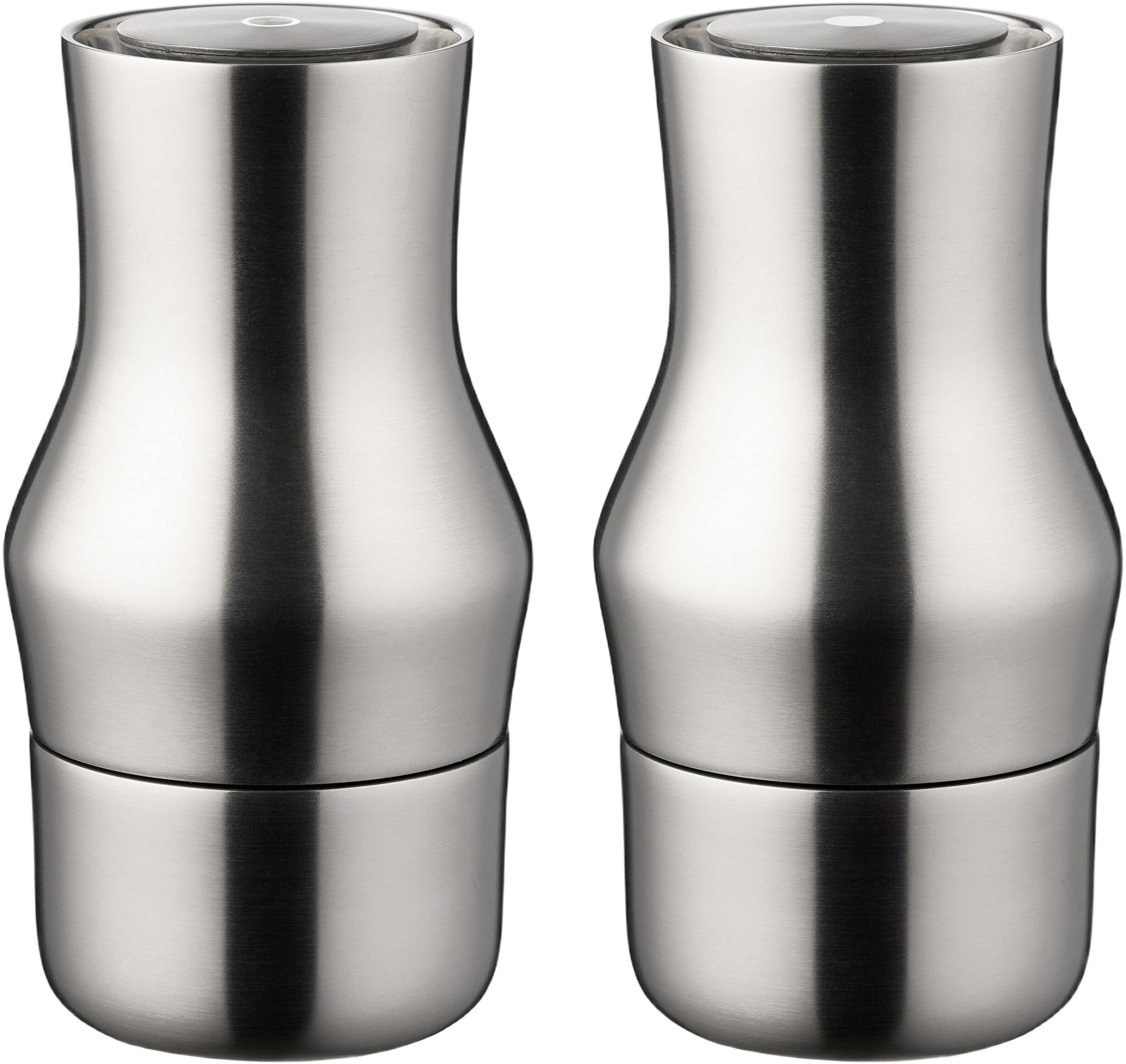 Salt- og pepperkvernsett Dorotea 7,31 x 14 cm Matt st&aring;l Recy