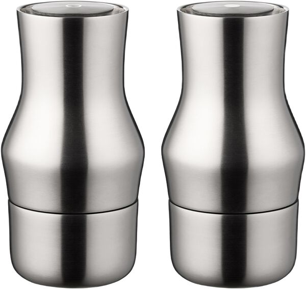 Salt- og pepperkvernsett Dorotea 7,31 x 14 cm Matt stål Recy