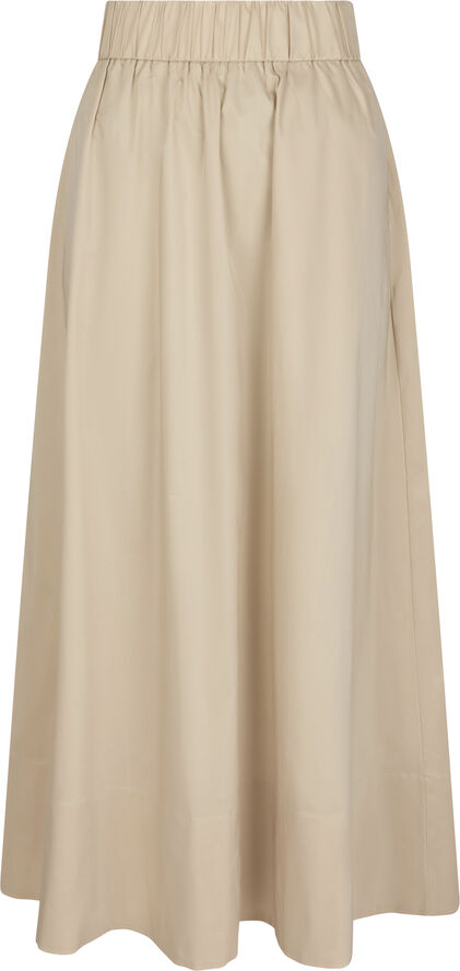 Yara Long Poplin Skirt