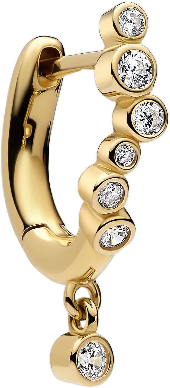 Nova Drop Huggie Gold