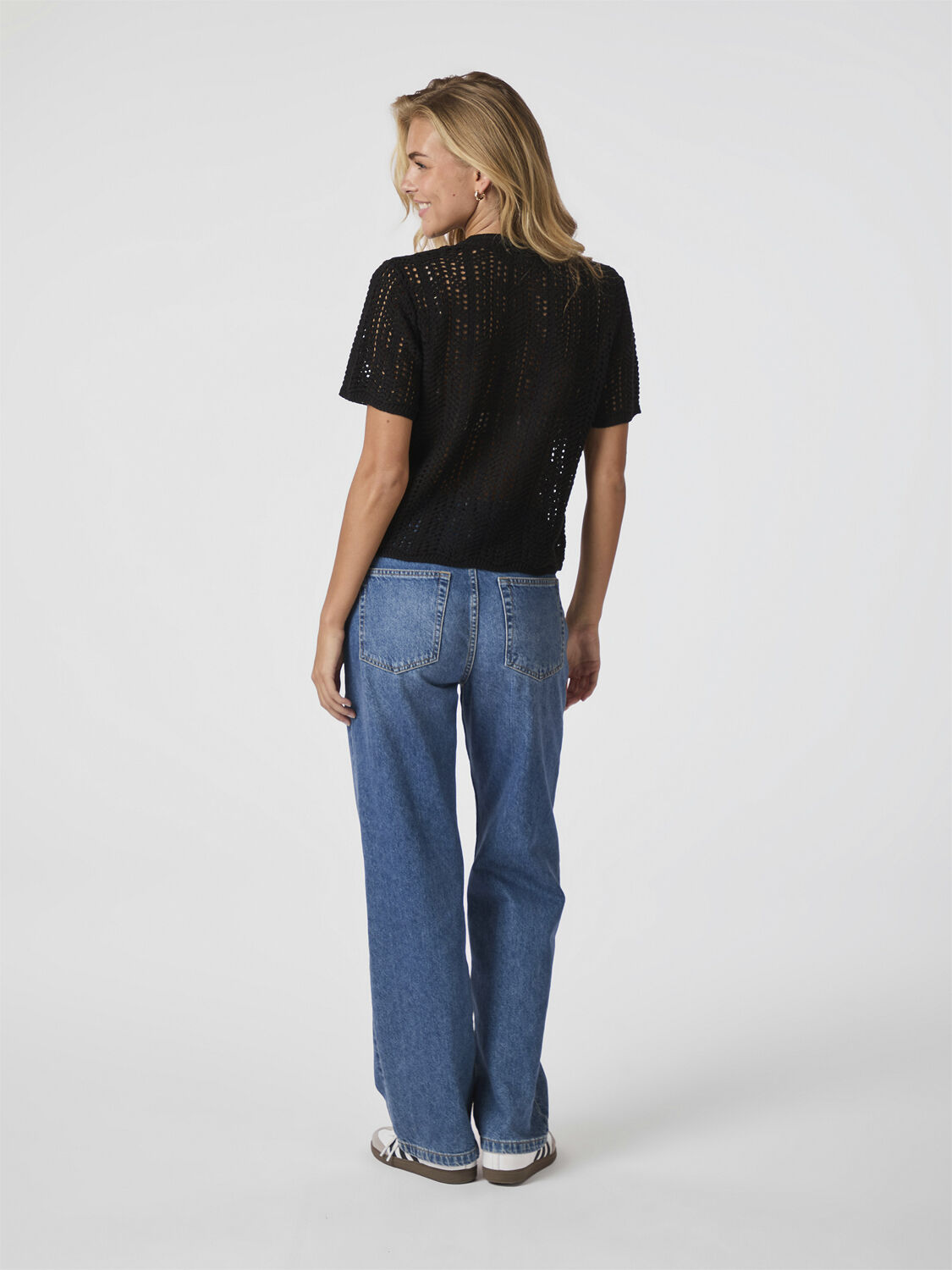 Ellen Crochet Knit Cardigan