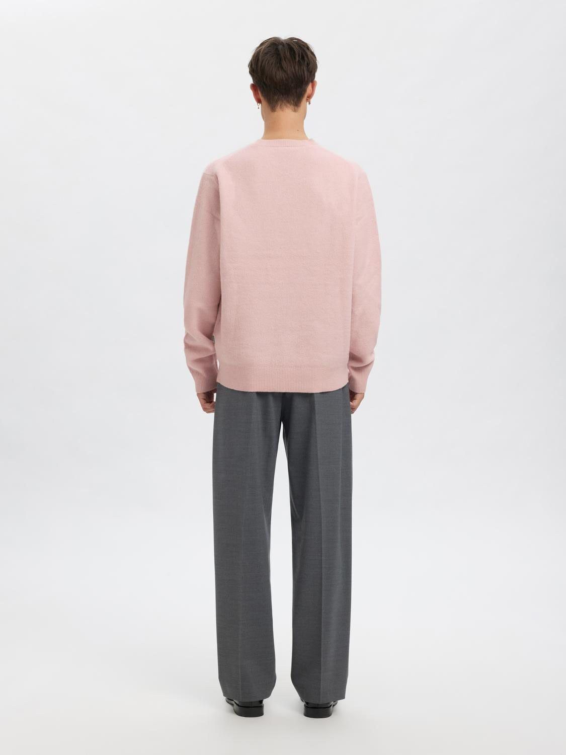 ANRRAGI LS KNIT WOOL CREW NECK