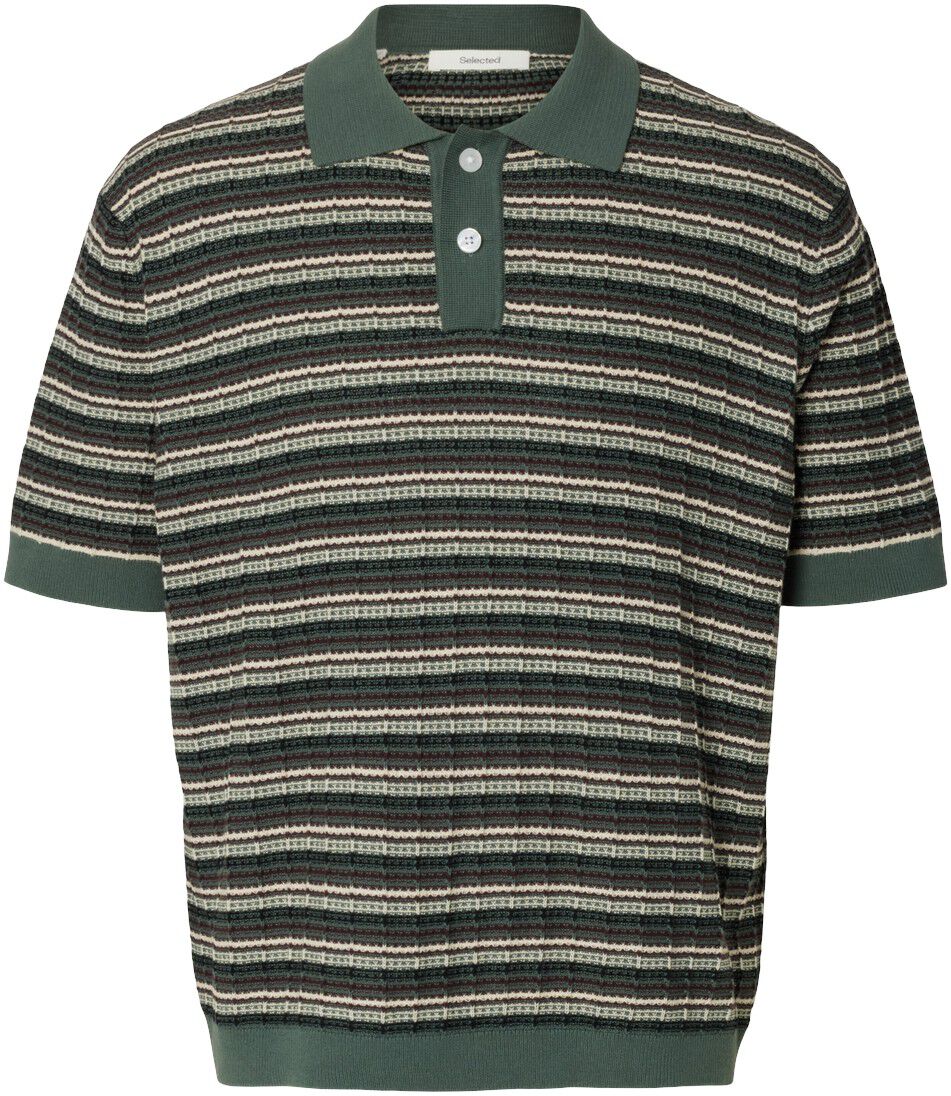 Slhdane Ss Knit Color Structure Polo