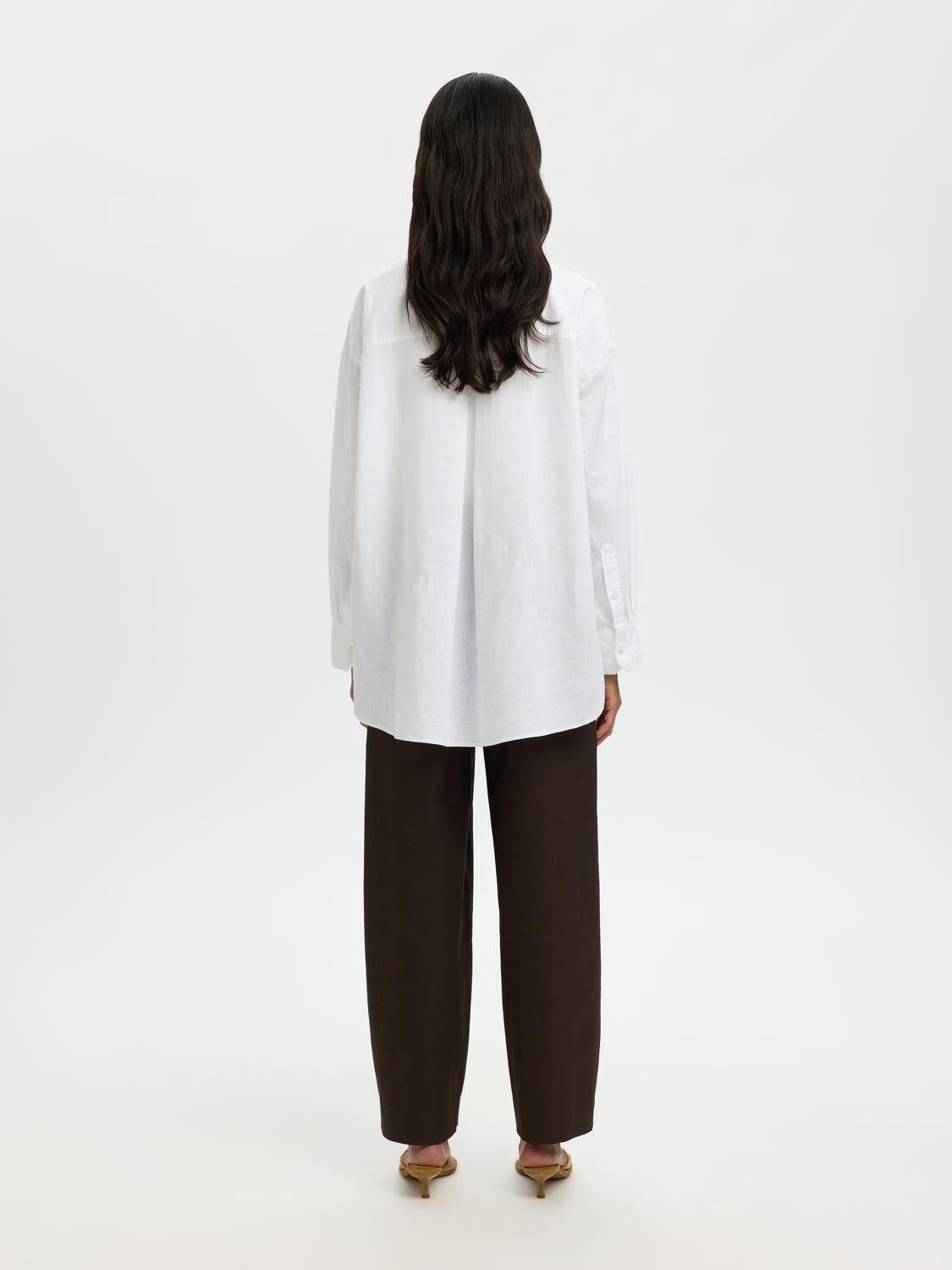 SLFCLEO OVERSIZE LINEN BLEND SHIRT