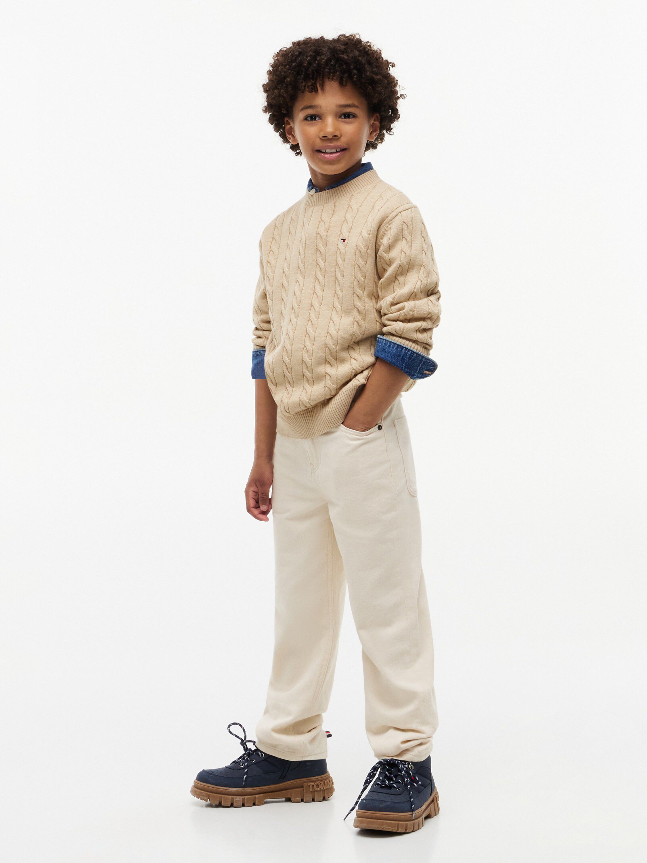 Cable Knit Crew Neck Jumper