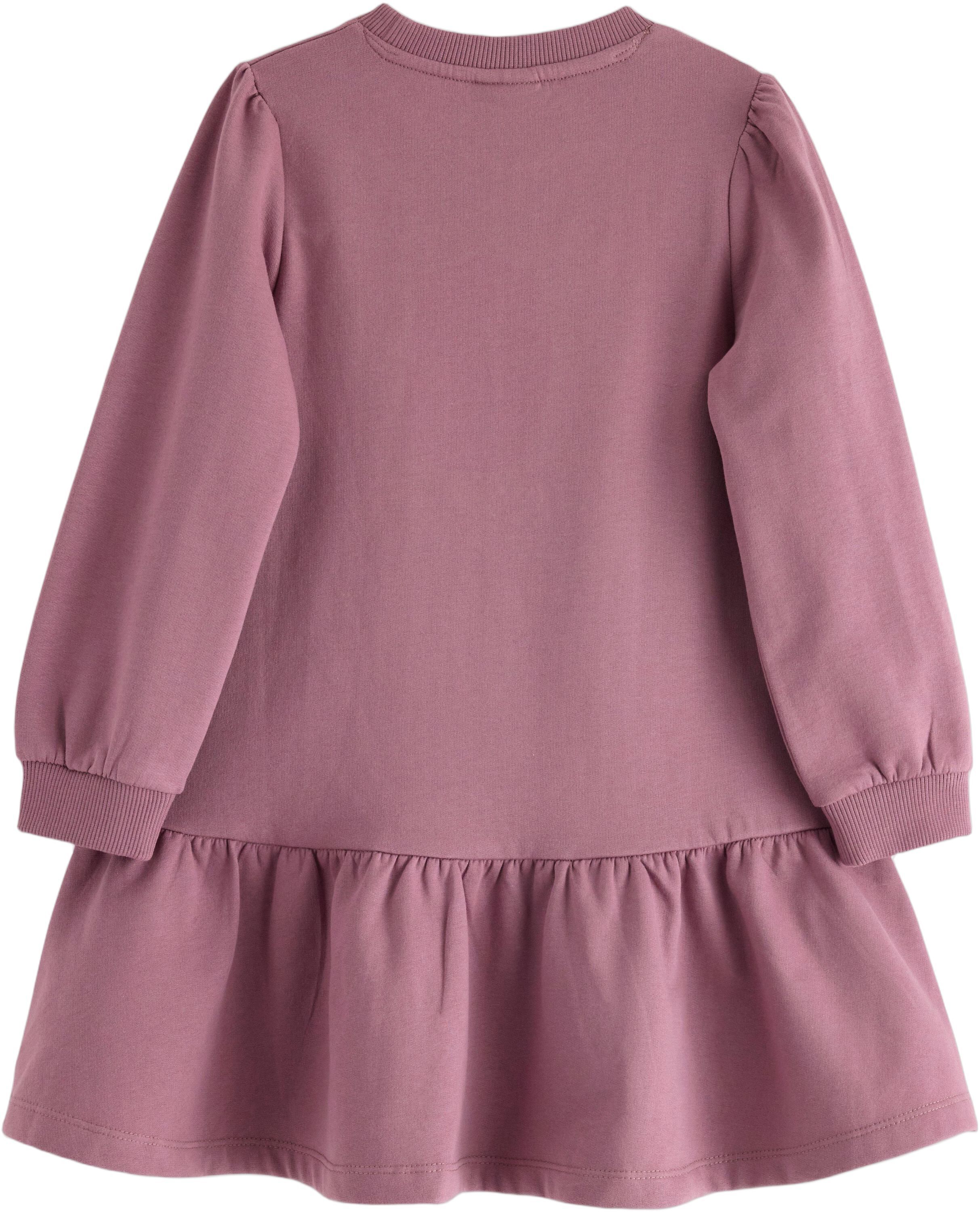 Long-sleeved dress in cotton jersey