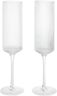 Ripple Champagne Flutes - Set of 2 - Clear