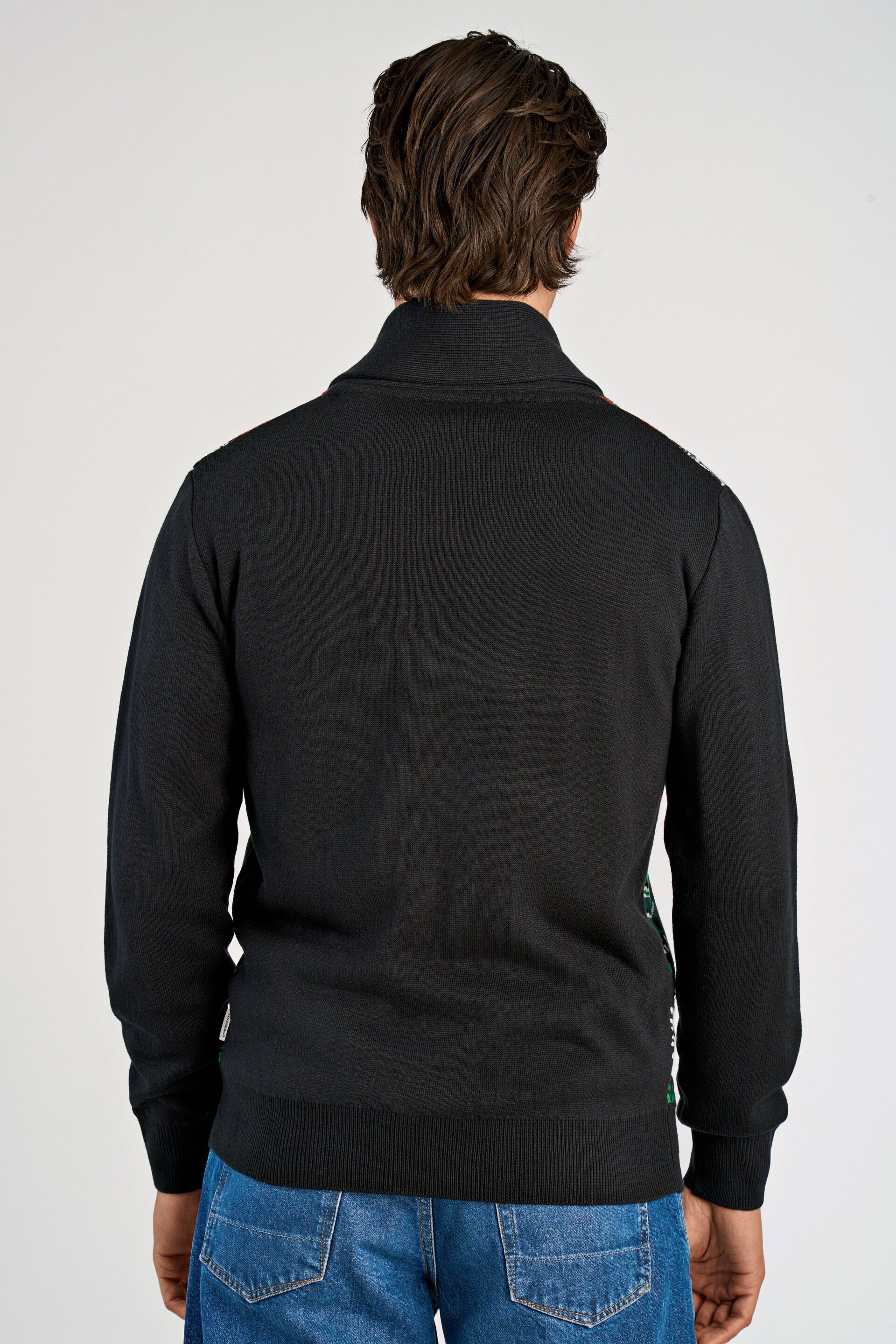 Xmas shawl collar cardigan