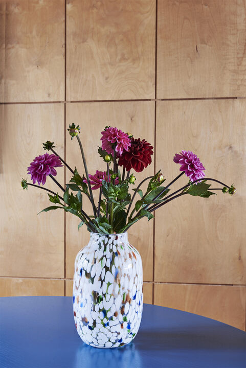 Splash Vase Roll Neck-Medium-White
