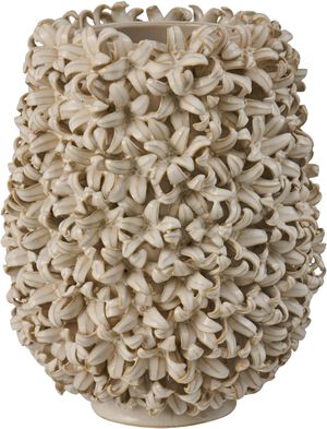 Vase glaseret Hyacint hvid