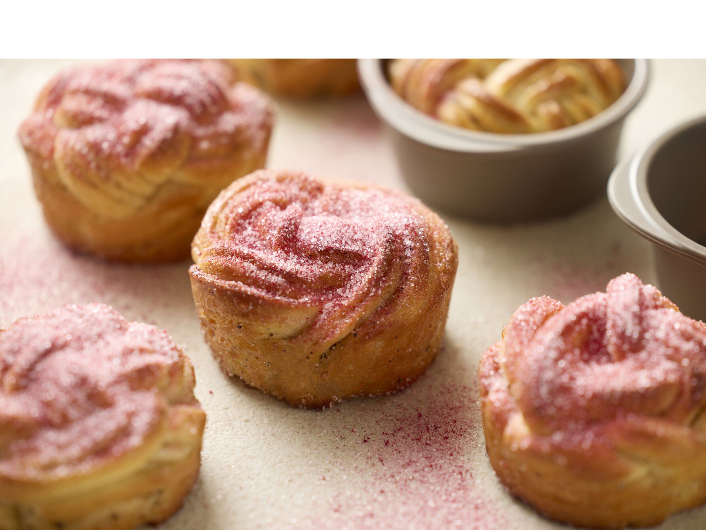 Muffins-/snurreform 6 stk. Latte Silikon