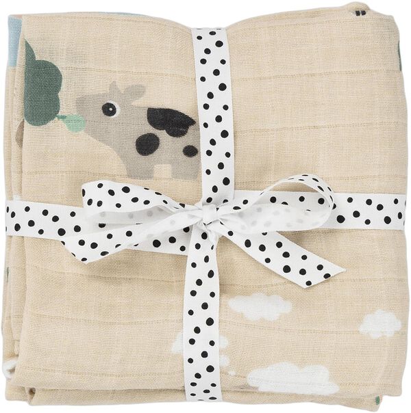 Stofble 2 stk. Tiny farm Sand