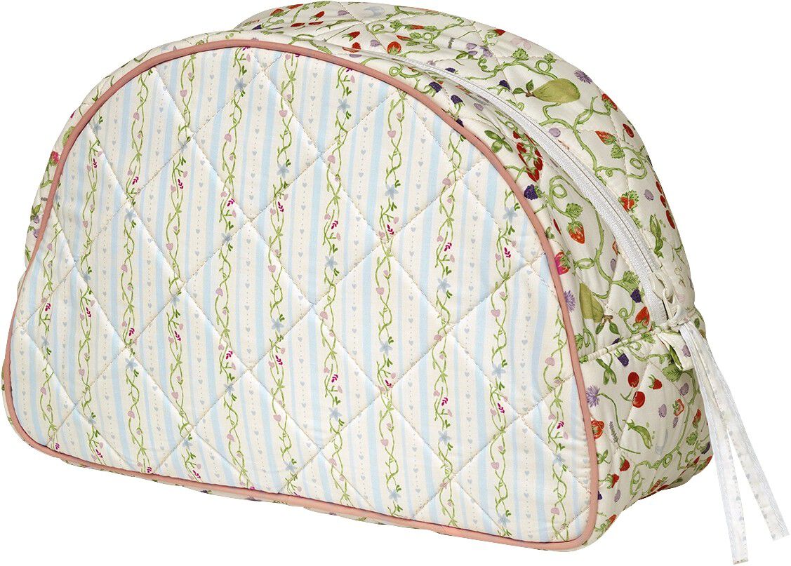 Makeup Bag Big Summer Stripes Blue