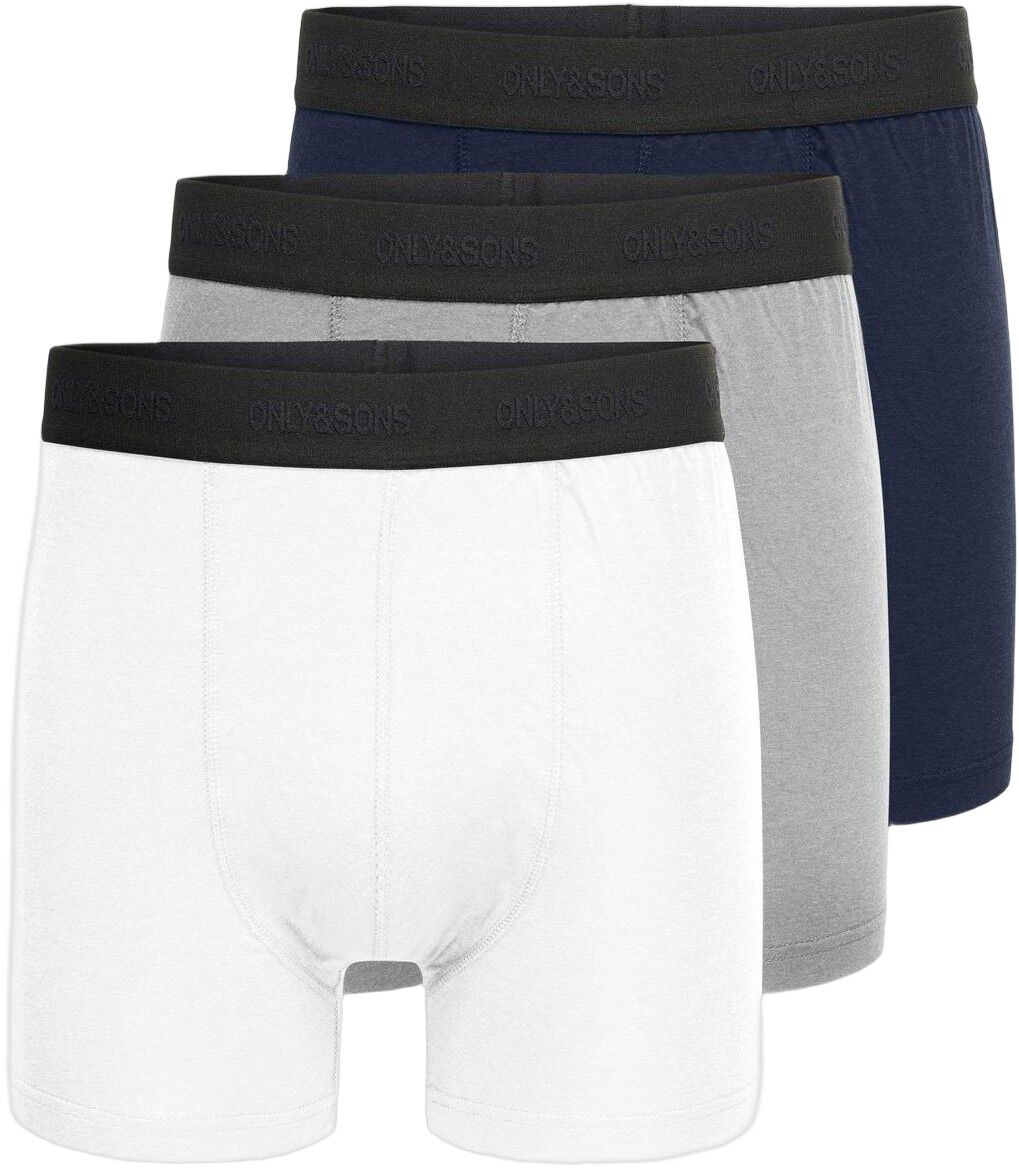ONSFITZ BAMBOO BOXER LOGO 3-PACK NO