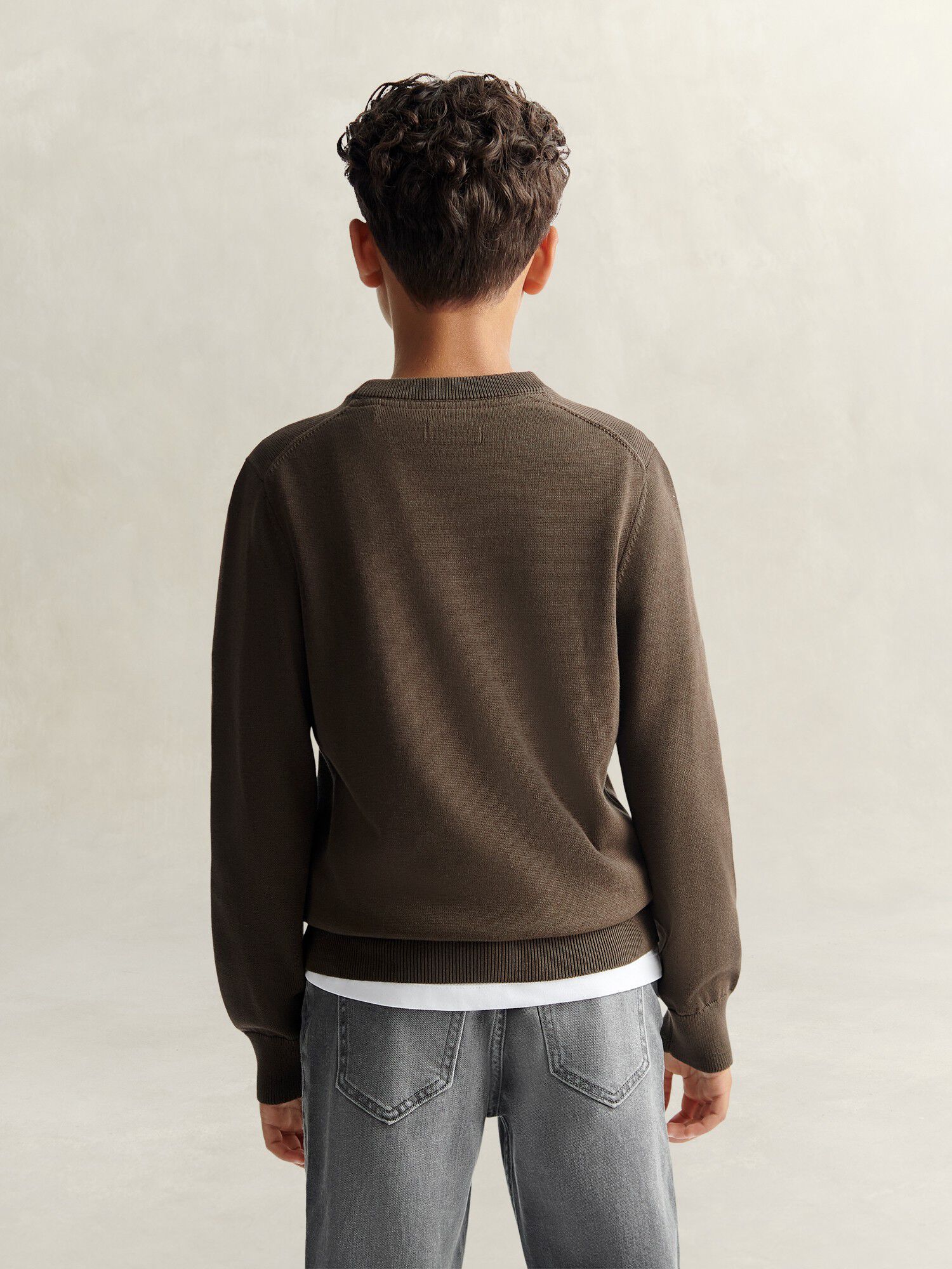 Shield Cotton Crew Neck Sweater