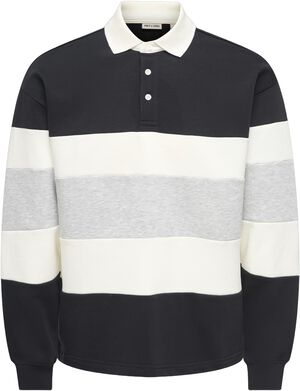 ONSBENEDICT LS RUBGY RLX SWEAT POLO