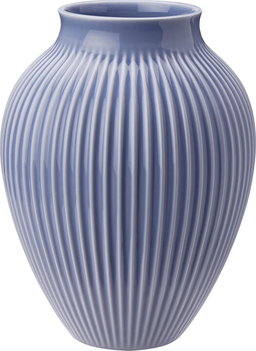 Knabstrup vase H 27 cm ripple lavender