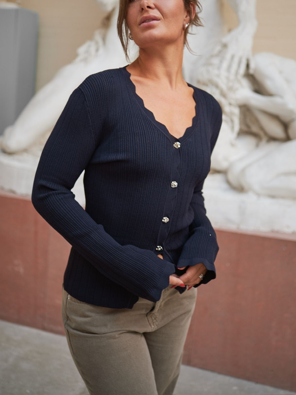 Clara Stitch Knit Blouse