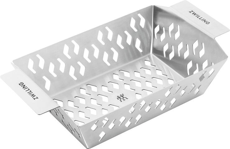 BBQ+ Grillkurv S Sølv Rektangulær