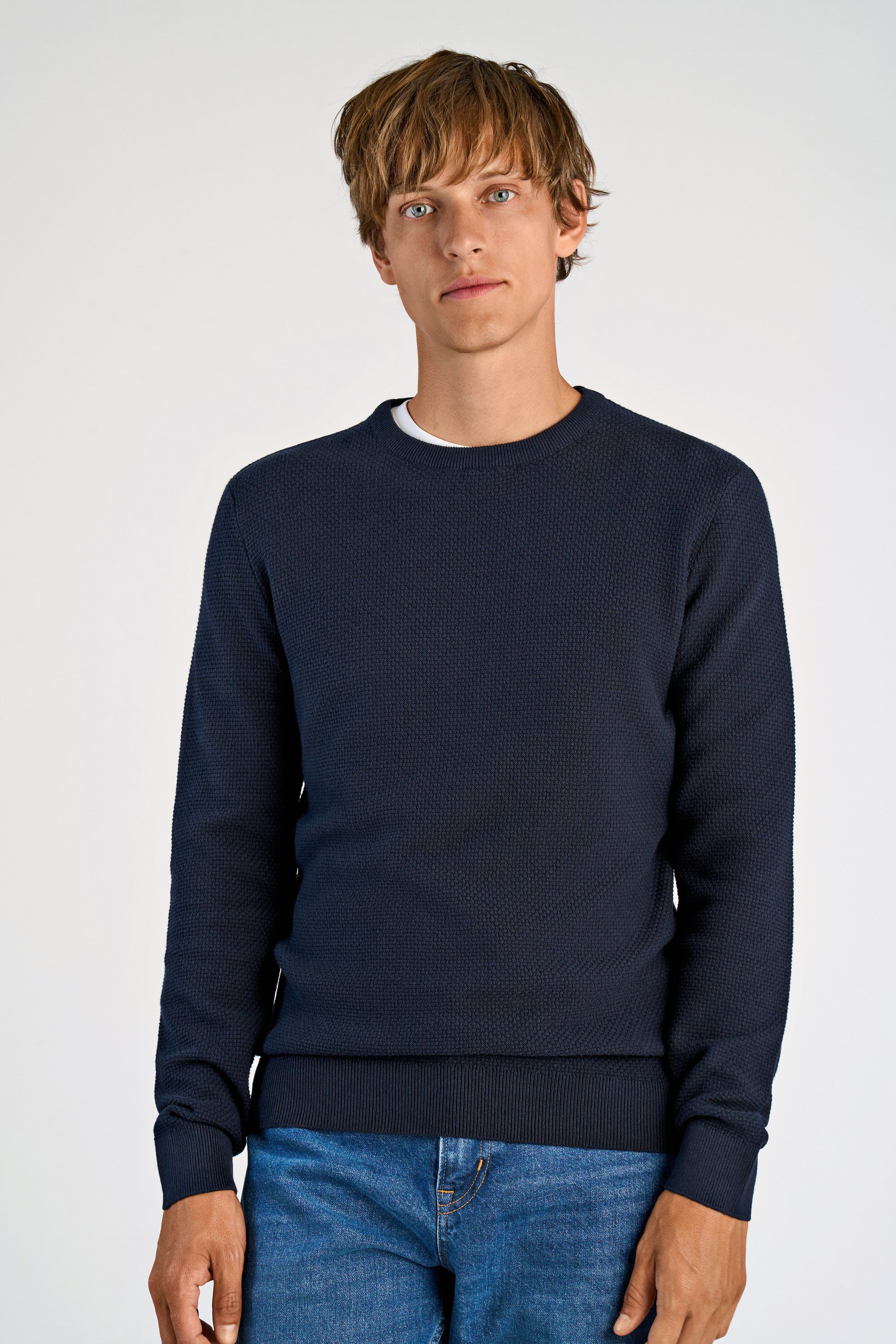 Recycle structure knit jumper