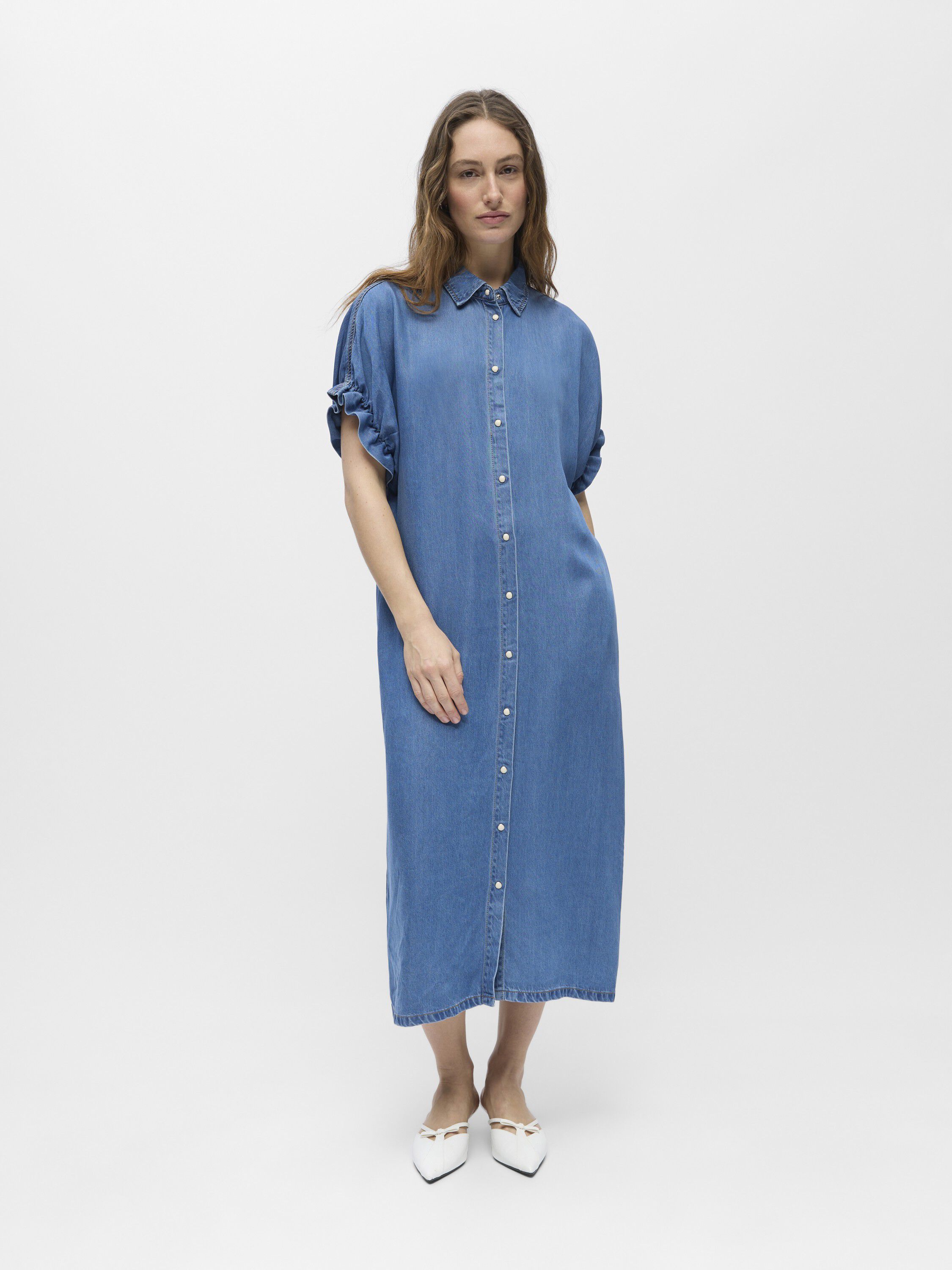 OBJFRAME TIANA 2/4 LO DENIM DRESS D