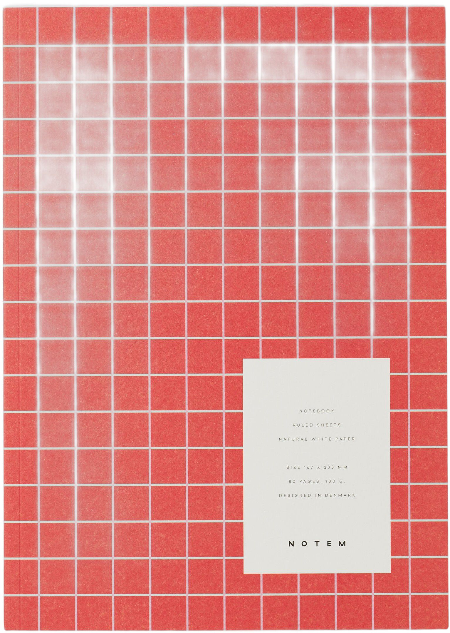 VITA Softcover Notebook - Medium, Orange Grid