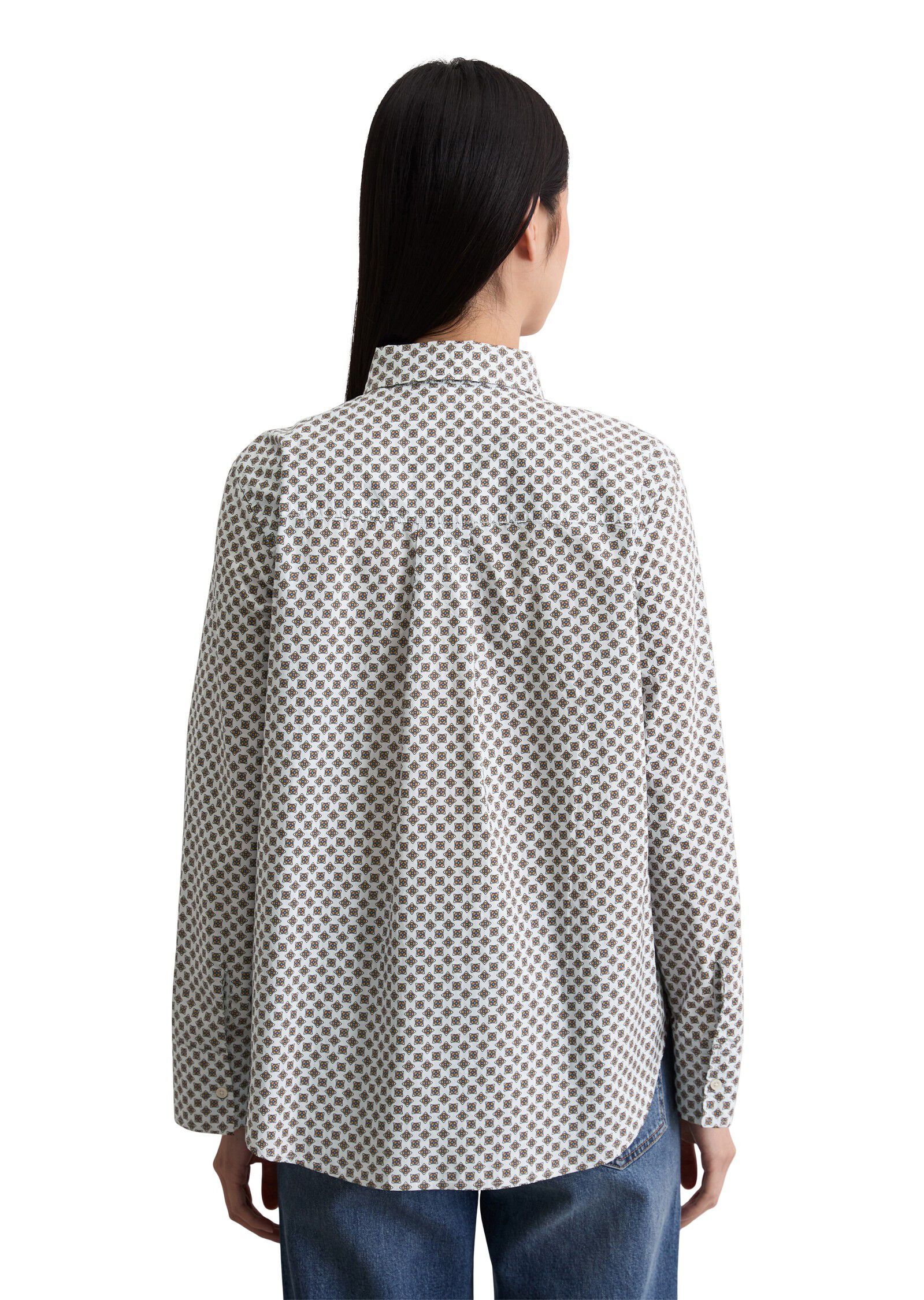 Blouse, casual fit, a-shape, longsl