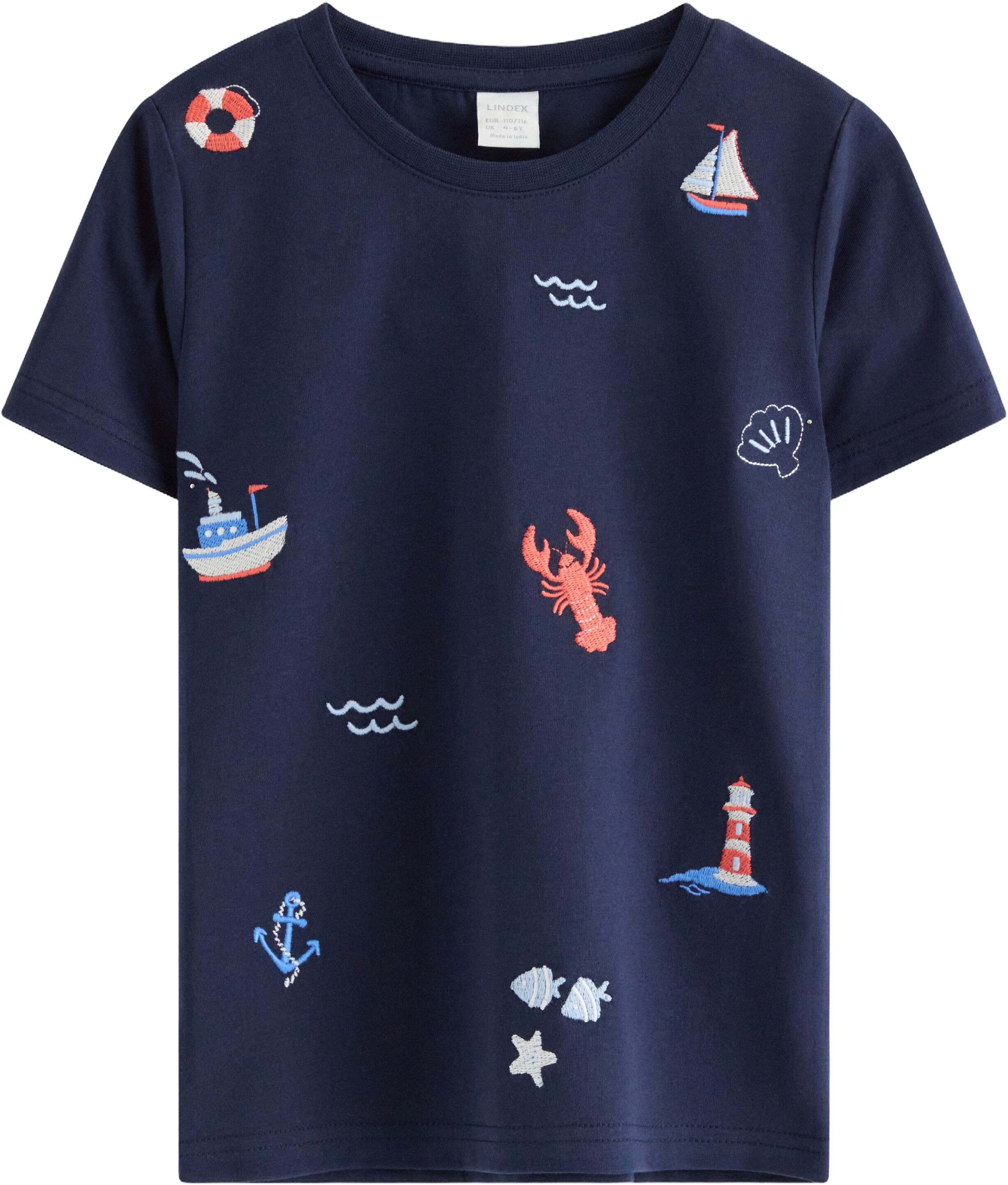 Top in soft cotton jersey with shor