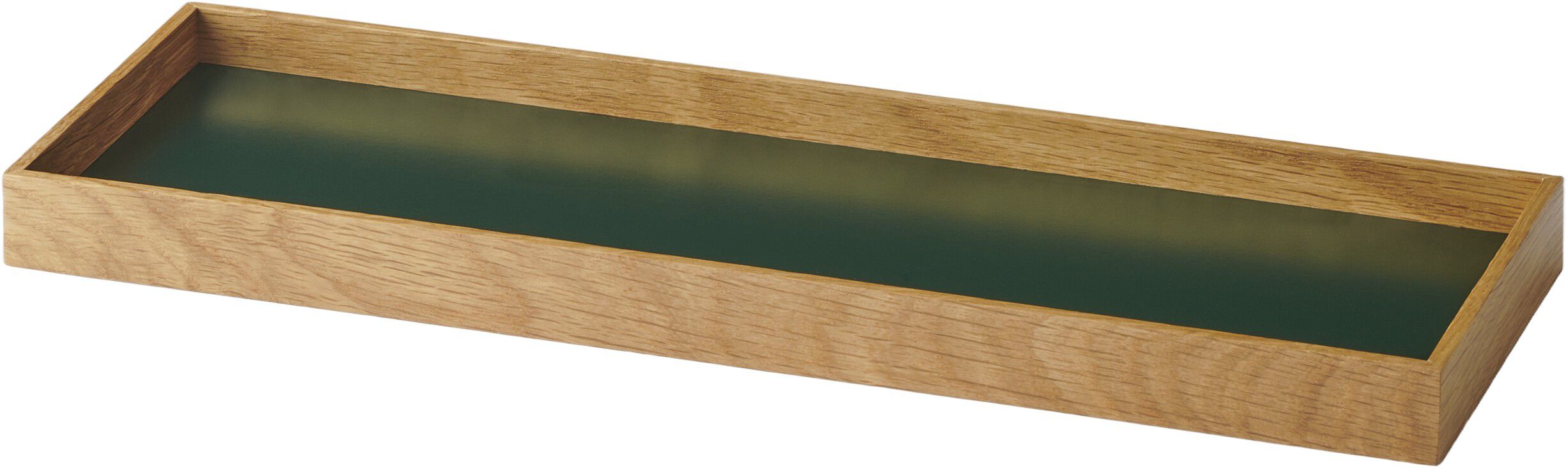 Frame tray small oak/green