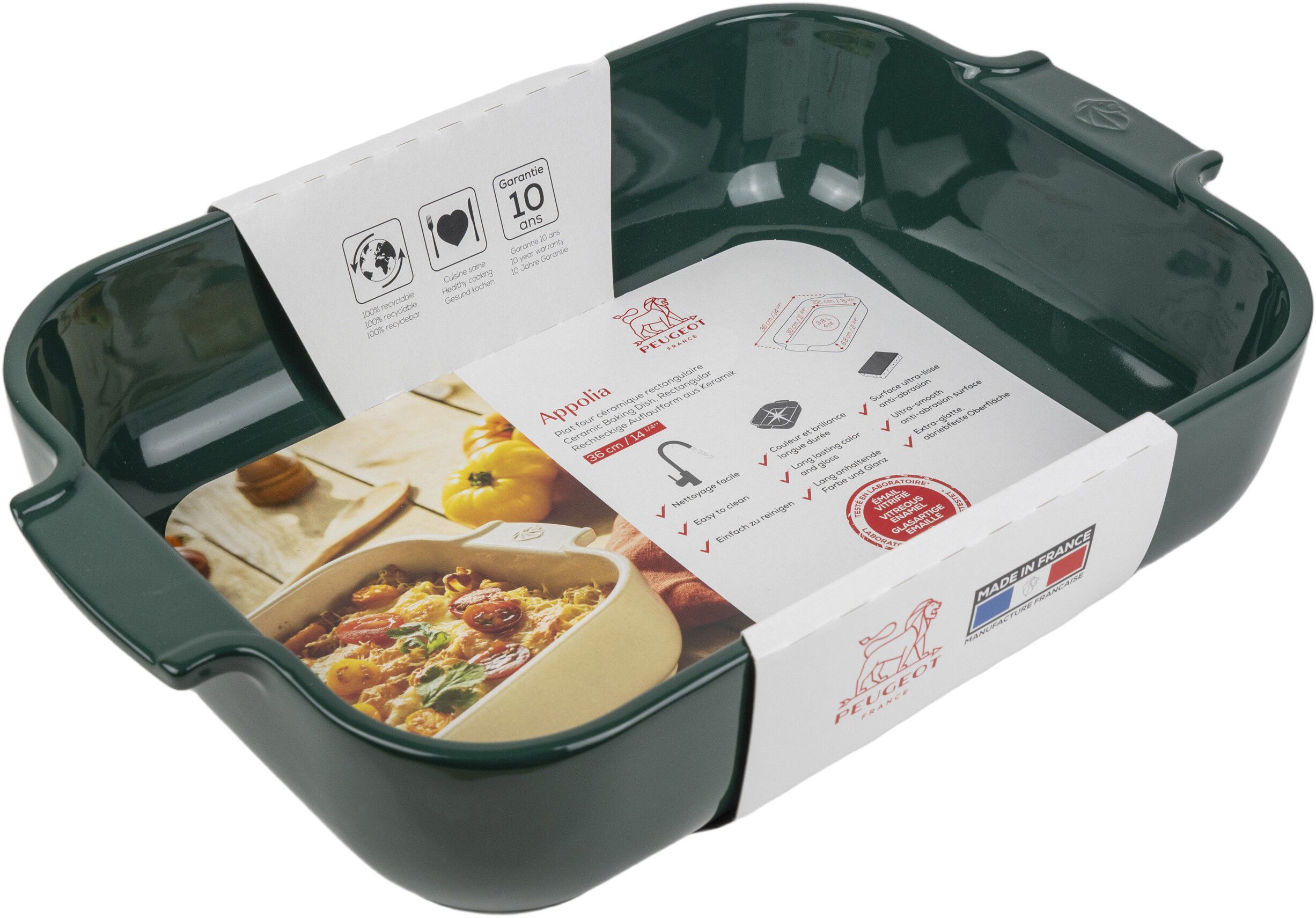 Appolia Rektangul&aelig;rt ovnfad 36 cm gr&oslash;n