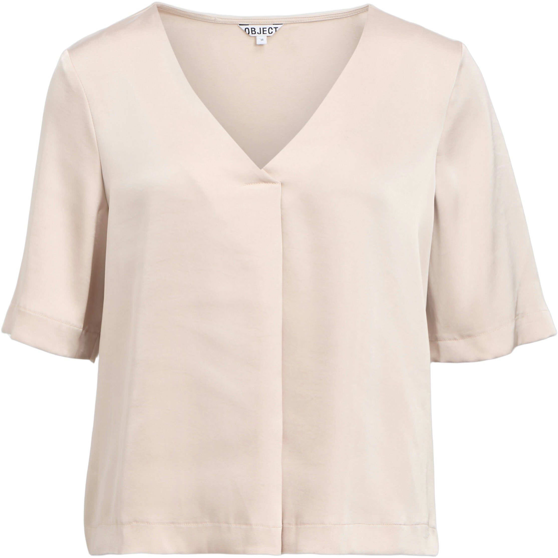 OBJCHILLI 2/4 LO V-NECK TOP DIV