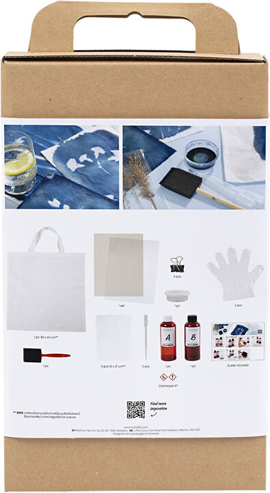 DIY Kit Cyanotypi, Tekstil