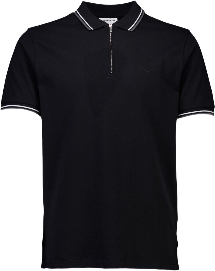 Polo shirt with zip recycled