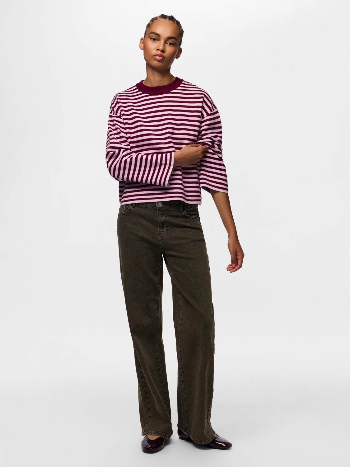 Pcjassy Ls O-Neck Knit Noos Bc