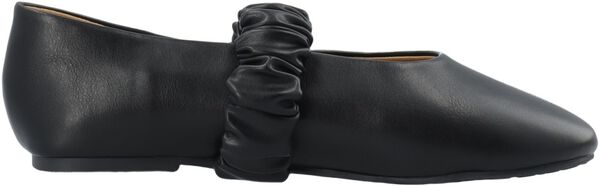 BIALUNA Scrunchie Ballet Flat Faux Leather