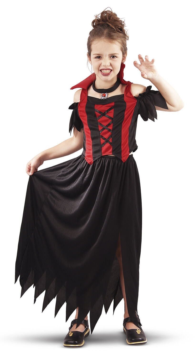 Vampyrjente Topp med krave. skj&oslash;rt og halskjede