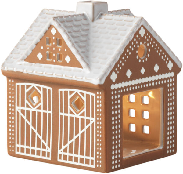 Gingerbread Lyshus Julestald H11. 5 brun