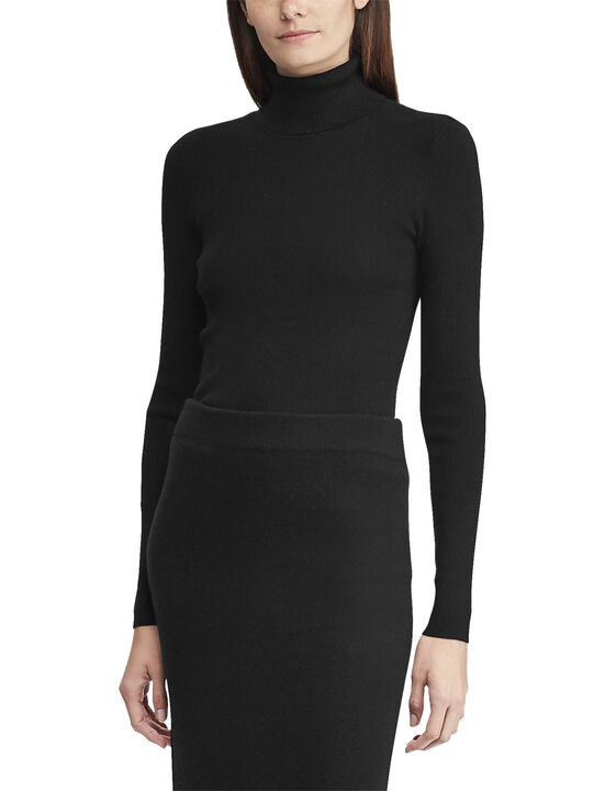 Ribbed Turtleneck Sweater