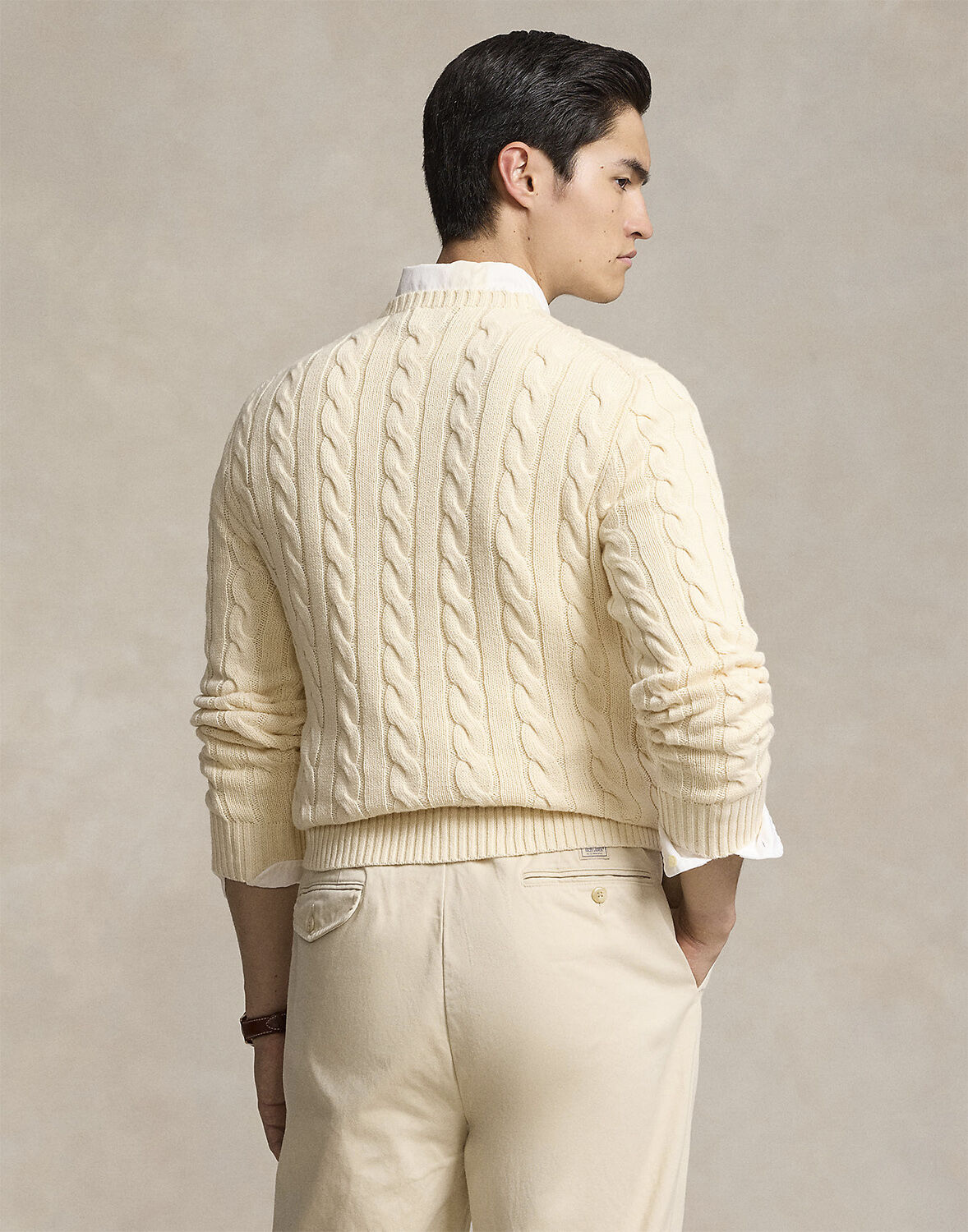 Cable-Knit Cotton Sweater