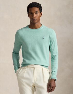 Slim Fit Textured Cotton Sweater