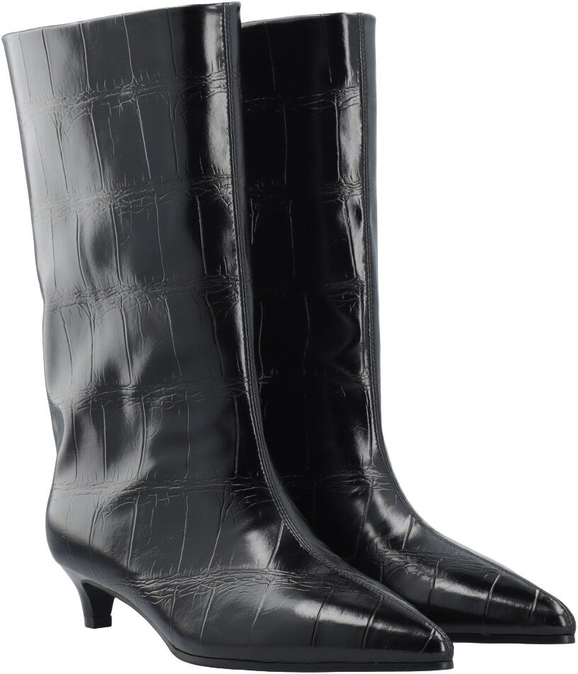 BIAAMELIA Wide Mid Pull On Boot Faux Leather